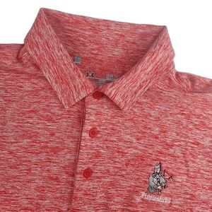 Under Armour Polo Shirt Mens Large Tall Red Heathered Fiddlesticks UM0495